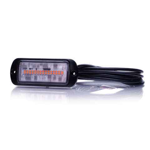 Lampa LED de avertizare stroboscop cu lumina portocalie, 11.29 x 4.59cm, ADR [8]