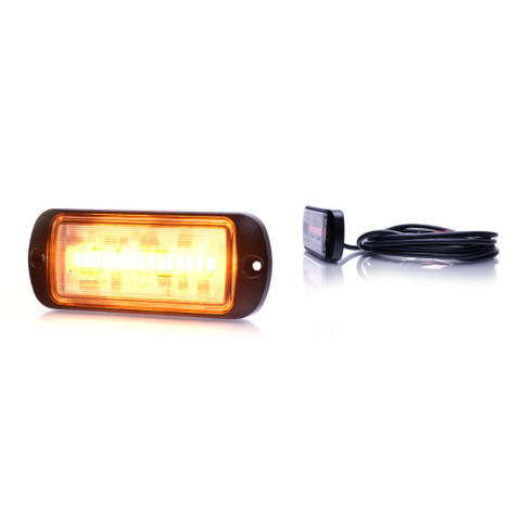 Lampa LED de avertizare stroboscop cu lumina portocalie, 11.29 x 4.59cm, ADR [3]