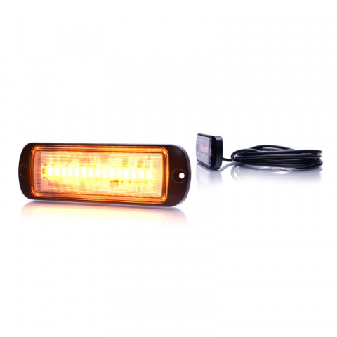 Lampa LED de avertizare, stroboscop cu lumina portocalie, 13.29 x 4.39cm, ADR [1]
