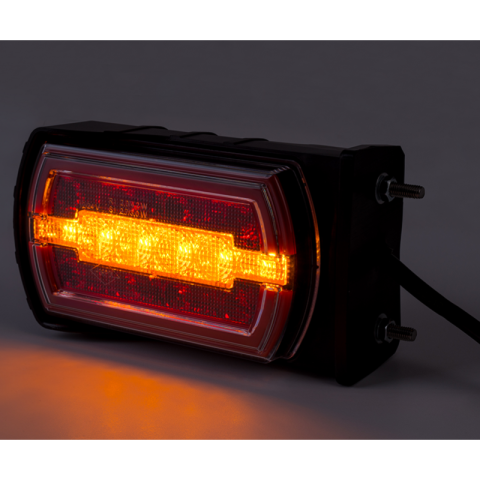 Lampa LED Tripla multifunctionala, 13.4cm, 12V-24V, pozitie, frana, semnalizare, montaj lateral [3]