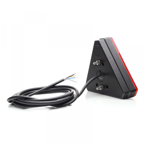 Lampa LED triunghiulara multifunctionala spate, tripla cu 6 functii, 12/24V, 16.3 x 14.3cm, cablu [4]