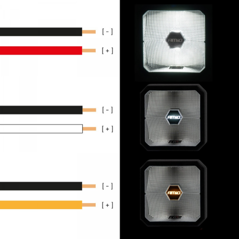 Lampa lucru LED, 30W, lumina alba, galbena, 12/24V, tip COMBO, omologata, vehicule, utilaje, off-road [4]