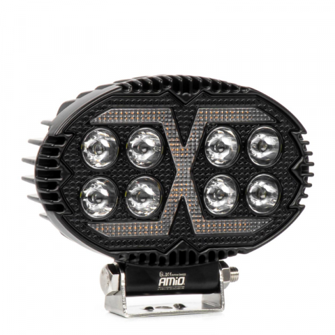 Lampa lucru LED 2 Functii, 45W, 2,4K lumeni, lumina alba, galbena, 12/24V, omologata, vehicule, utilaje