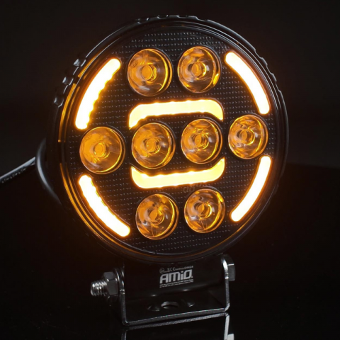 Lampa lucru LED 2 Functii, 48W, 2.4K lumeni, lumina alba, galbena, 12/24V, omologata, vehicule si utilaje [2]