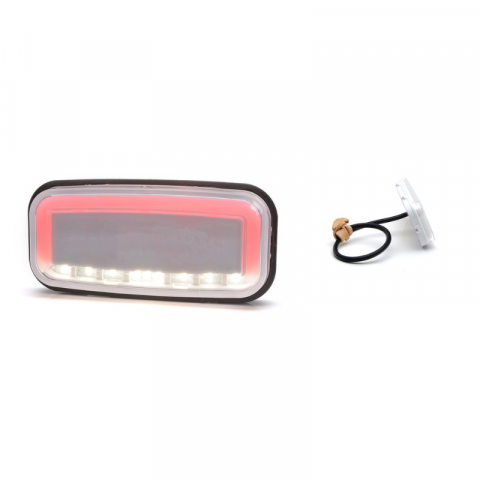 Lampa Multifuncționala Auto, 2 Functii, 12/24V, 11.7 x 5.6cm, Pozitie, Marsarier [1]