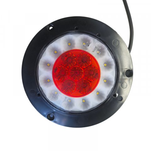 Lampa Multifunctionala Rotunda Auto, Tripla, 12/24V, 15.2cm, Marsarier și Ceata [1]