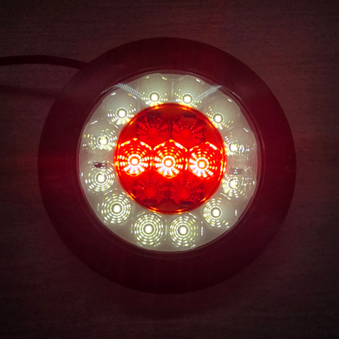 Lampa Multifunctionala Rotunda Auto, Tripla, 12/24V, 15.2cm, Marsarier și Ceata