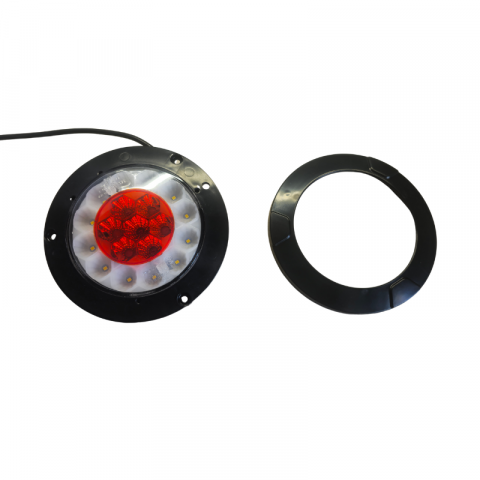 Lampa Multifunctionala Rotunda Auto, Tripla, 12/24V, 15.2cm, Marsarier și Ceata [2]