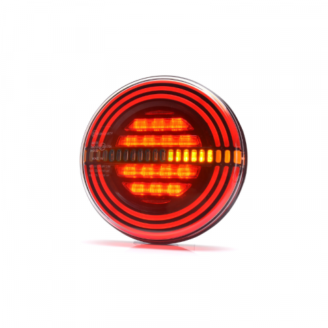 Lampa multifunctionala rotunda LED spate, tripla cu 3 funcții, ADR, neon, semnalizare dinamica, 12/24V, 14.20cm [8]