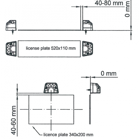 Lampa pentru iluminat numar inmatriculare auto [6]