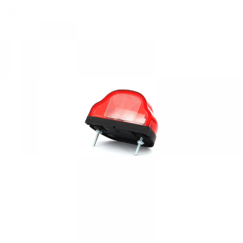 Lumini, Becuri, Proiectoare - Lampa pentru numar inmatriculare si pozitie, alb cu rosu, 10.1 x 5.96cm, 12/24V, W71