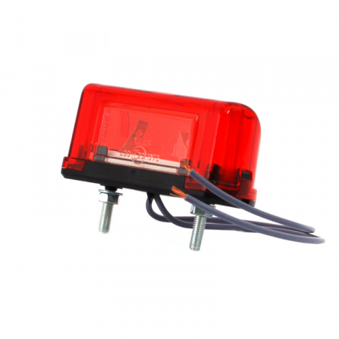 Lampi numar si de zi - Lampa pentru numar inmatriculare si pozițtie, alb cu rosu, 10.1 x 5.96cm, 12/24V