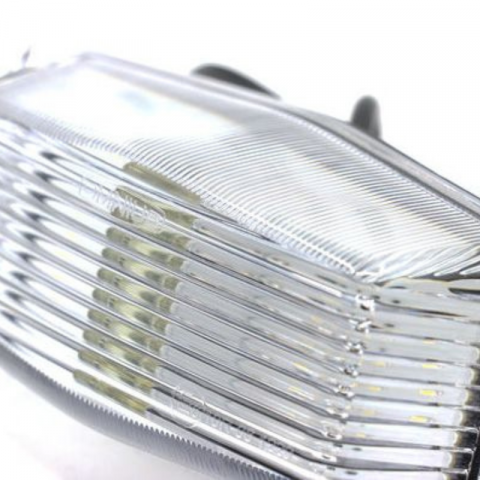 Lampa Pozitie Portocalie cu sticla clara, Gabarit LED Double Burner, Old School, 24V, 12.6 x 5.5cm [5]