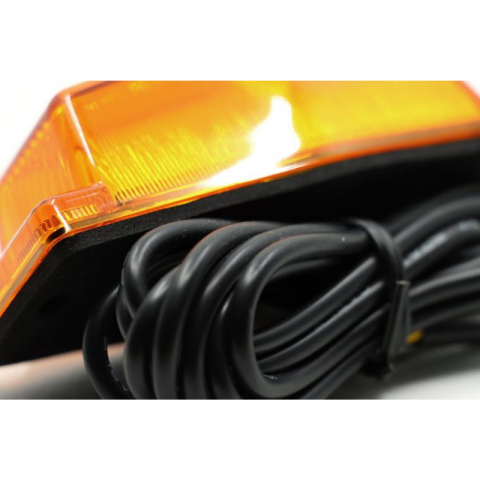 Lampa Pozitie Portocalie, Gabarit LED Double Burner Old School, 24V, 12.6 x 5.5cm [3]