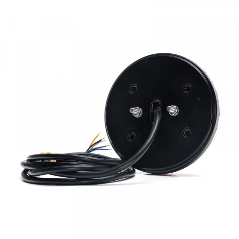 Lampa rotunda LED spate, tripla cu 5 functii, neon, semnalizare dinamica, 12/24V, 14.20cm [7]