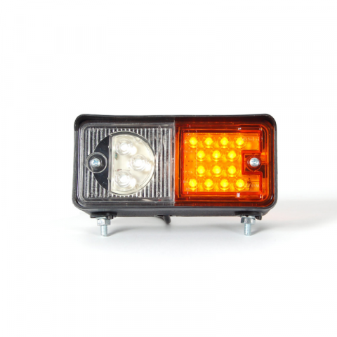 Lampa semnalizare fata cu LED, 1224V, 15 x 7.03cm, potrivita pentru utilaje, tractoare - WAS 489 [1]