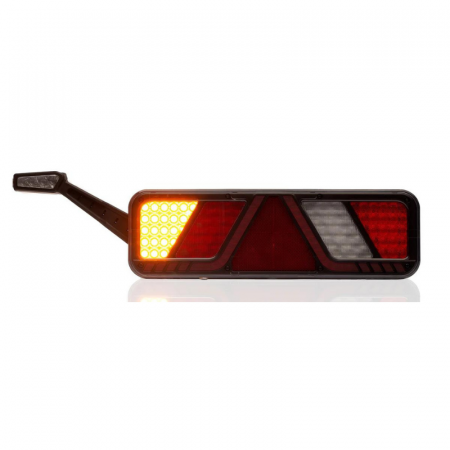 Lampa semnalizare LED cu efect neon, 45 x 13.8cm, 24V, cablu 2.5m, si lampa gabarit cu brat FT-146