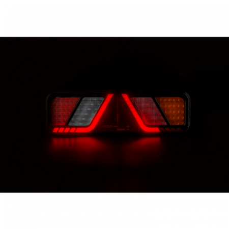 Lampa semnalizare LED cu efect neon, 45 x 13.8cm, 24V, cablu 2.5m, si lampa gabarit lateral [3]