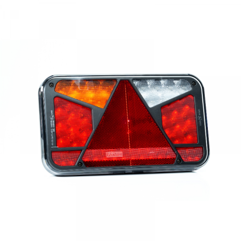 Lampa semnalizare LED, Tripla cu Canbus si triunghi, 24 x 14cm, 12V, mufa Bajonet 6 pini [1]