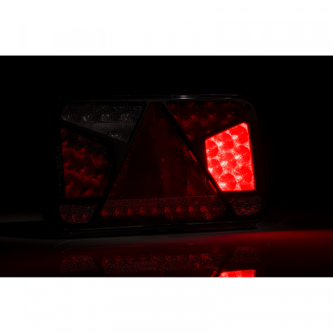 Lampa semnalizare LED, Tripla cu Canbus si triunghi, 24 x 14cm, 12V, mufa Bajonet 6 pini [11]
