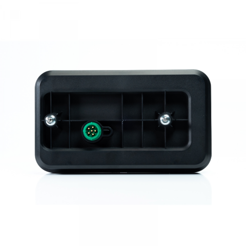 Lampa semnalizare LED, Tripla cu Canbus si triunghi, 24 x 14cm, 12V, mufa Bajonet 6 pini [19]