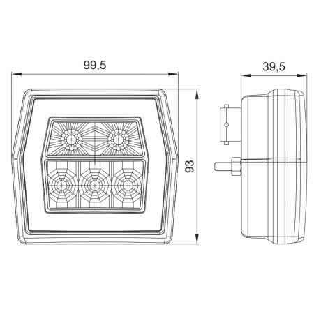 99,5 x 93 x 39,5mm [2]
