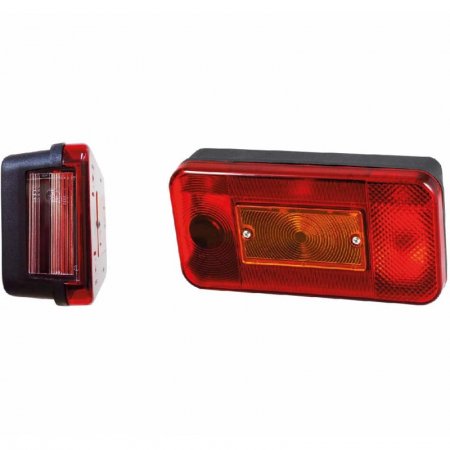 Lampa semnalizare spate, tripla cu 5 functii, 199 x 102mm