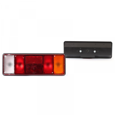 Lampa semnalizare spate, tripla cu 7 functii, 12/24V, 38.7 x 13.7cm [1]