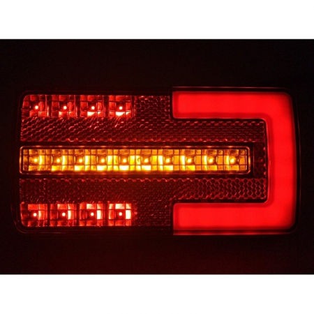 Lampa semnalizare spate, tripla cu semnalizare dinamica si efect neon 15 x 8cm - Truck LED L2301