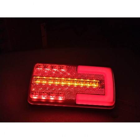 Lampa semnalizare spate, tripla cu semnalizare dinamica si efect neon 15 x 8cm - Truck LED L2301 [5]