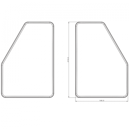 Lampa semnalizare, stop, tripla LED, cu triunghi, 21.1 x 14.6cm, 12V, IP 68 [4]