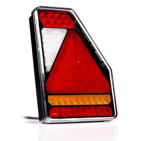 Lampi Spate LED & Triple - Lampa semnalizare, stop, tripla LED, cu triunghi, 21.1 x 14.6cm, 12V, IP 68