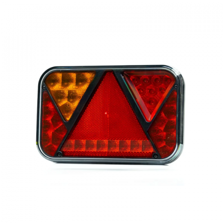 Lampa semnalizare, stop, tripla LED, cu triunghi si mufa baioneta 5pini, 20 x 13cm, canbus, 12V [1]