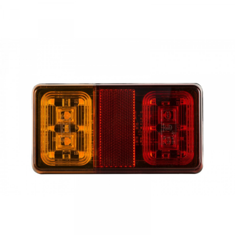 Lampi spate cu LED, semnalizare, Triple - Lampa semnalizare, Tripla LED cu 4 functii, 15 x 8cm, 12/24V