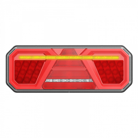 Lampi spate cu LED, semnalizare, Triple - Lampa semnalizare, Tripla LED cu 6 functii, efect Neon, 35 x 13.1cm