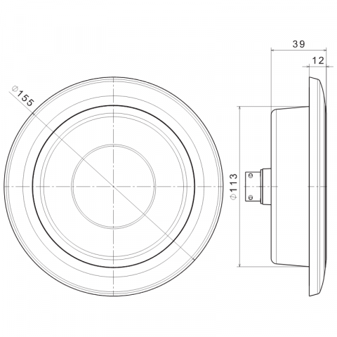 Lampa semnalizare, tripla multifunctionala, rotundă, 15.5cm, cu 3 functii ceata, marsarier, pozitie, 12/24V [2]