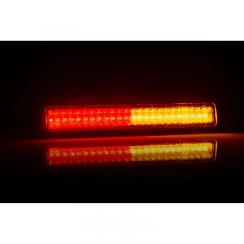 Lampi spate cu LED, semnalizare, Triple - Lampa spate cu 3 functii, pozitie, stop si semnalizare, 25.54cm