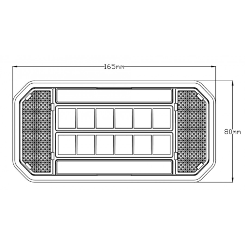 Lampa spate LED, 12/24V, stanga/dreapta cu stop pozitie semnalizare si reflector [7]