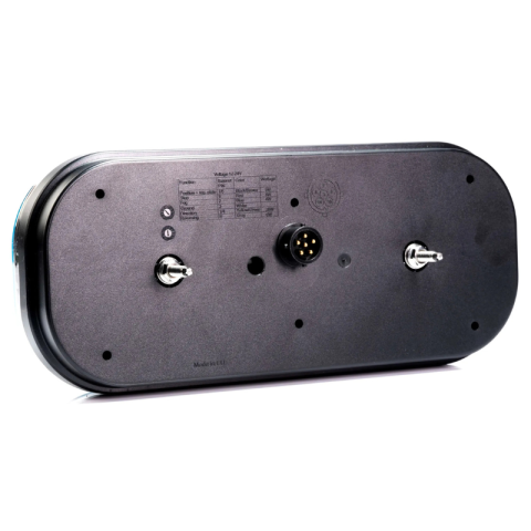 Lampa spate LED cu triunghi reflectorizant, semnalizare dinamica 6 functii, mufa 6 pini, 12-30V [2]