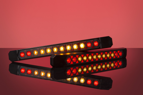 Lampa spate LED multifunctionala dinamica LIZARD, 25.2cm, 3 functii, 12/24V, IP 68 [9]