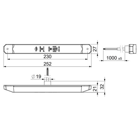 Lampa spate LED multifunctionala dinamica LIZARD, 25.2cm, 3 functii, 12/24V, IP 68 [10]
