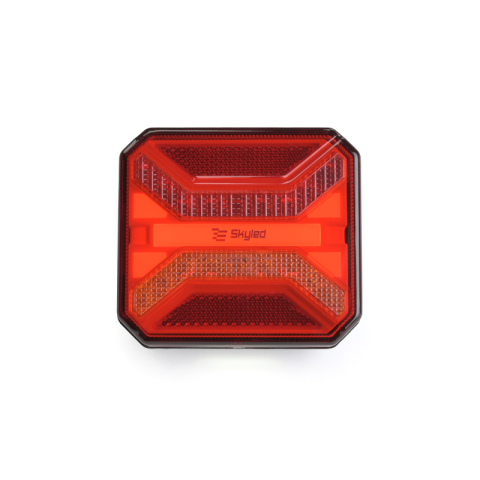 Lampa Spate LED Patrata, 12-24V, cu Stop, Semnalizare, Pozitie si Iluminare Numar [2]