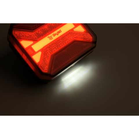 Lampa Spate LED Patrata, 12-24V, cu Stop, Semnalizare, Pozitie si Iluminare Numar [6]