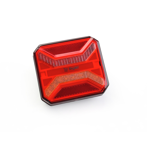 Lampa Spate LED Patrata, 12-24V, cu Stop, Semnalizare, Pozitie si Iluminare Numar [3]
