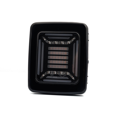 Noutati - Lampa spate multifunctionala LED, CUBE, 12/24V, pozitie neon, stop si semnalizare dinamica, 13.8 x 11.5 x 4cm