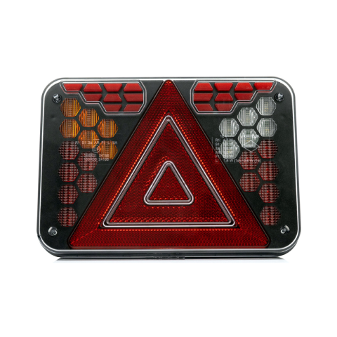 Noutati - Lampa stop LED, triunghi, stanga/dreapta, multifunctionala, 12V, IP68