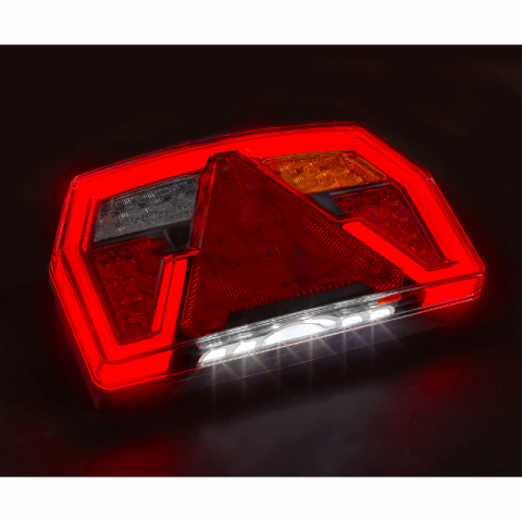 Lampa Stop, Tripla cu 7 functii, 12/24V, 24 x 14cm, Mufa 6 Pini Baionet, Neon [1]