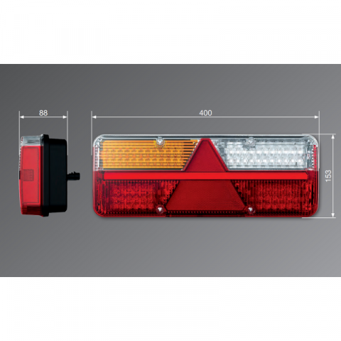 Lampa spate, stop, FT 500 LED, cu module - Fristom [3]