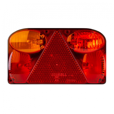 Lampa stop, tripla cu mufa rotunda Bajonet 5 pini, cu 6 functii, 23.8 x 13.8cm, Ceata/Stanga