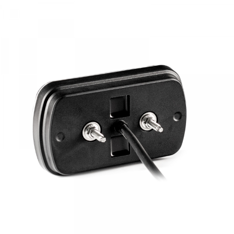 Lampa stop universala, tripla cu 3 functii, efect neon, 12 x 7cm, 12/24V, cablu 1m [4]